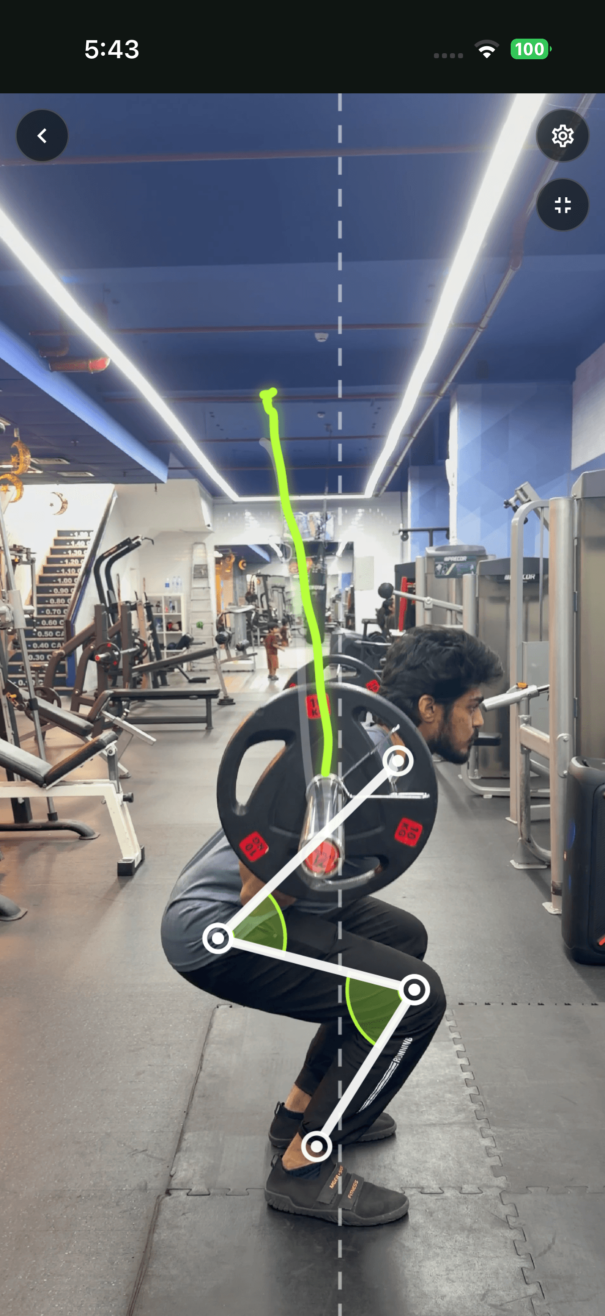 Barbell Brains lift analysis screen